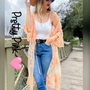 Pretty Pink 🩷 Lace Kimono